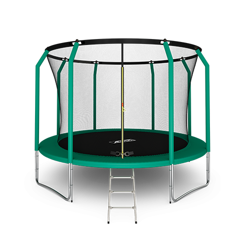 ARLAND Батут премиум 12FT с внутренней страховочной сеткой и лестницей (Dark green) №1